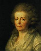 johann friedrich august tischbein Portrait of Anna Amalia of Brunswick-Wolfenbuttel Duchess of Saxe-Weimar and Eisenach painting